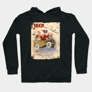 Christmas Poster retro Classic Vehicle WW2 Hoodie